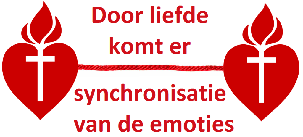 Door liefde komt er synchronisatie van de emoties